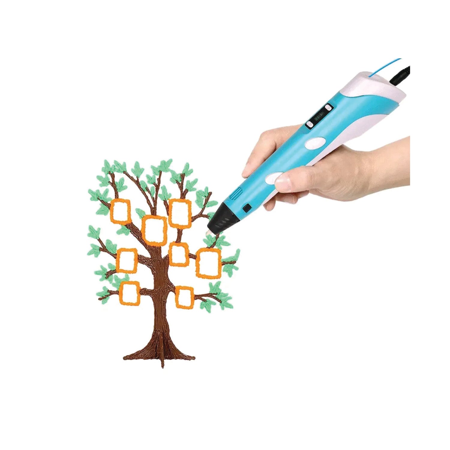 3D Printing Pen Kit | PLA & ABS | 1.75mm Filament | Adjustable Temperature & Speed | LCD Display