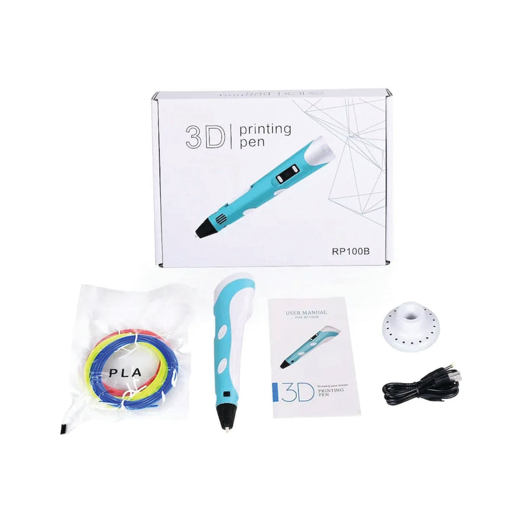 3D Printing Pen Kit | PLA & ABS | 1.75mm Filament | Adjustable Temperature & Speed | LCD Display