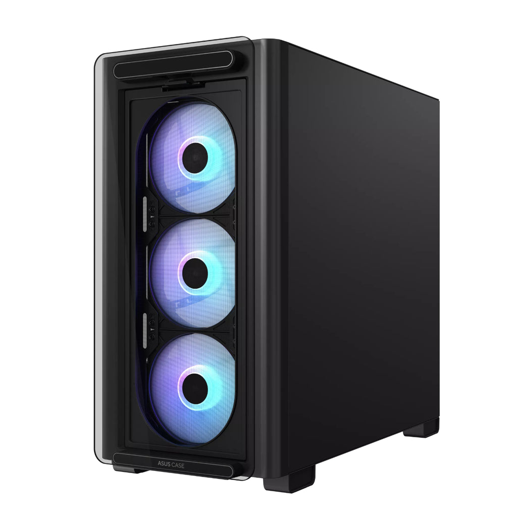 ASUS A23 PLUS Micro-ATX PC Case | Tempered Glass | 4 Pre-Installed ARGB Fans | 360mm Radiator Support | 380mm GPU Support