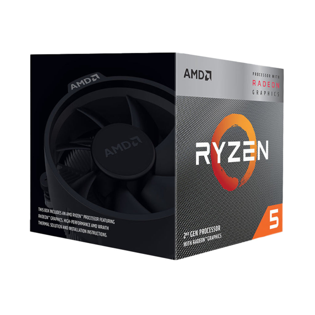 AMD Ryzen™ 5 3400G Desktop Processor with Radeon™ RX Vega 11 Graphics | 4-Core | 8-Thread | Up to 4.2GHz | AM4