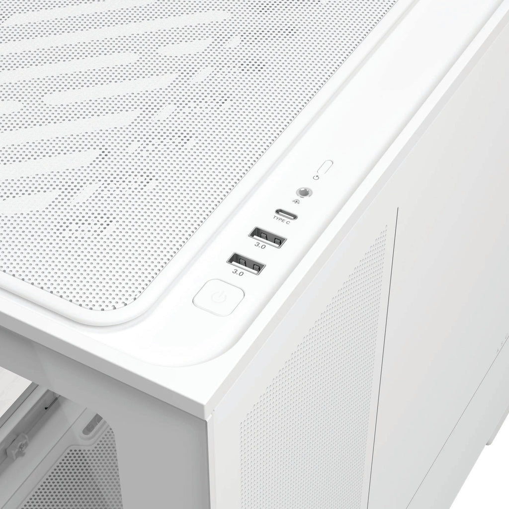 ASUS Prime AP202 ARGB Micro-ATX PC Case | Curved Tempered Glass | 420mm GPU Support | 360mm Radiator | 3× ARGB Fans | USB-C 20Gbps