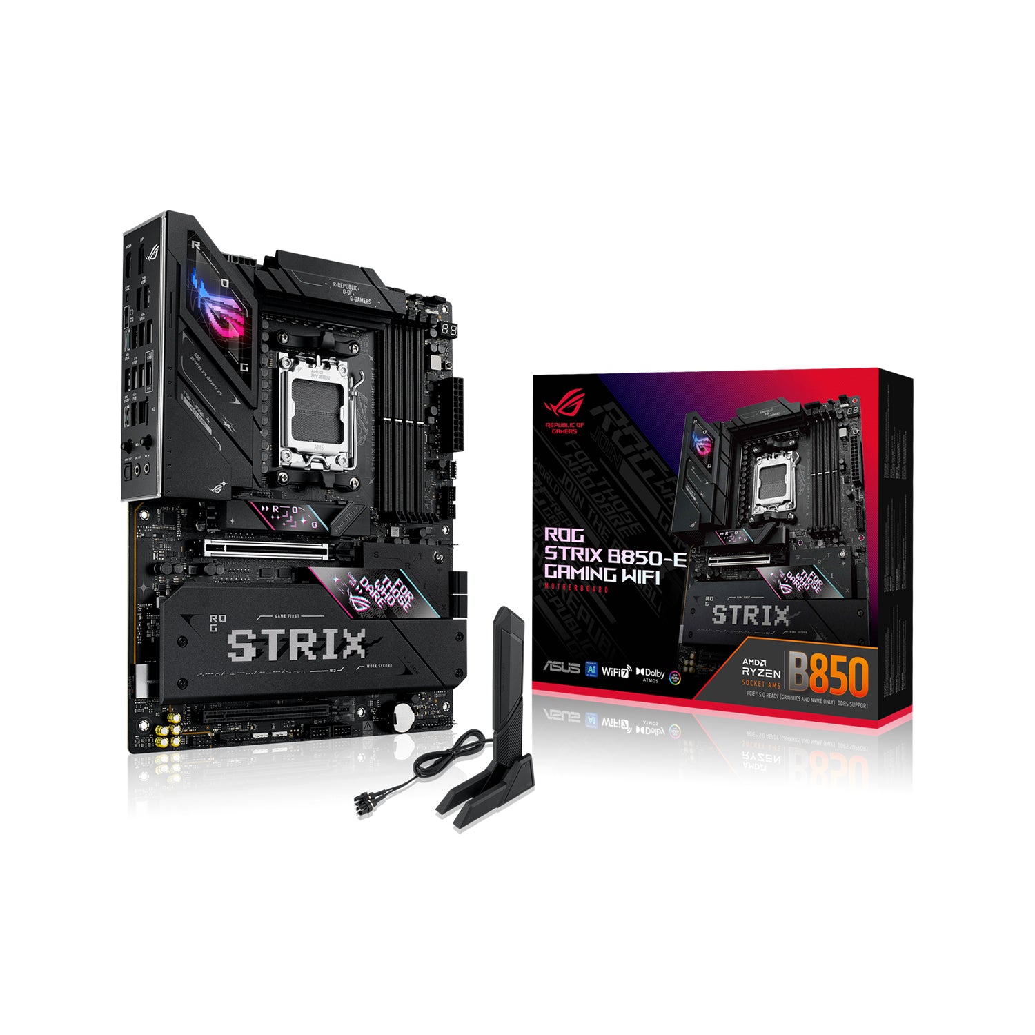 ASUS ROG STRIX B850-E Gaming Wi-Fi AMD Socket AM5 ATX Motherboard