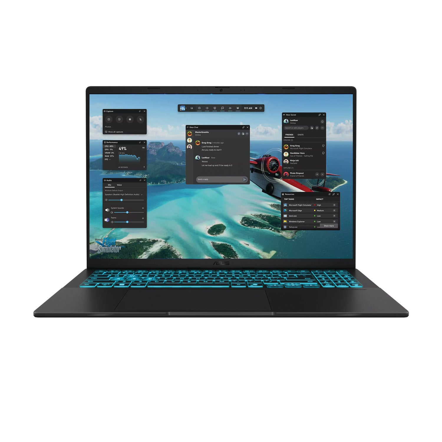 ASUS V16 Intel Core 7-240H 5.2GHz | 1TB | 16GB DDR5 | RTX5050 | 144Hz 16" WUXGA | Gaming Laptop