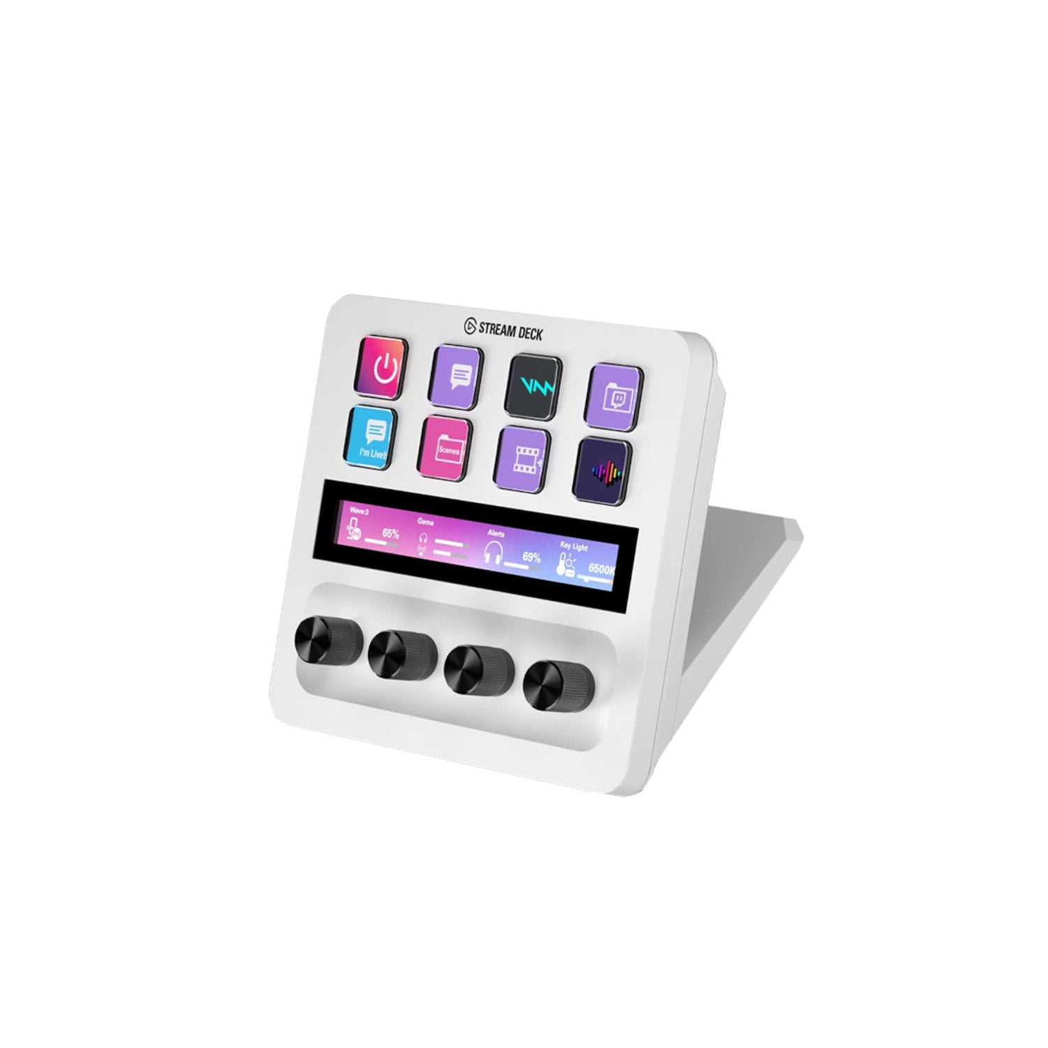Elgato Stream Deck + (Plus) 8-Key LCD USB White Studio Controller Keyboard