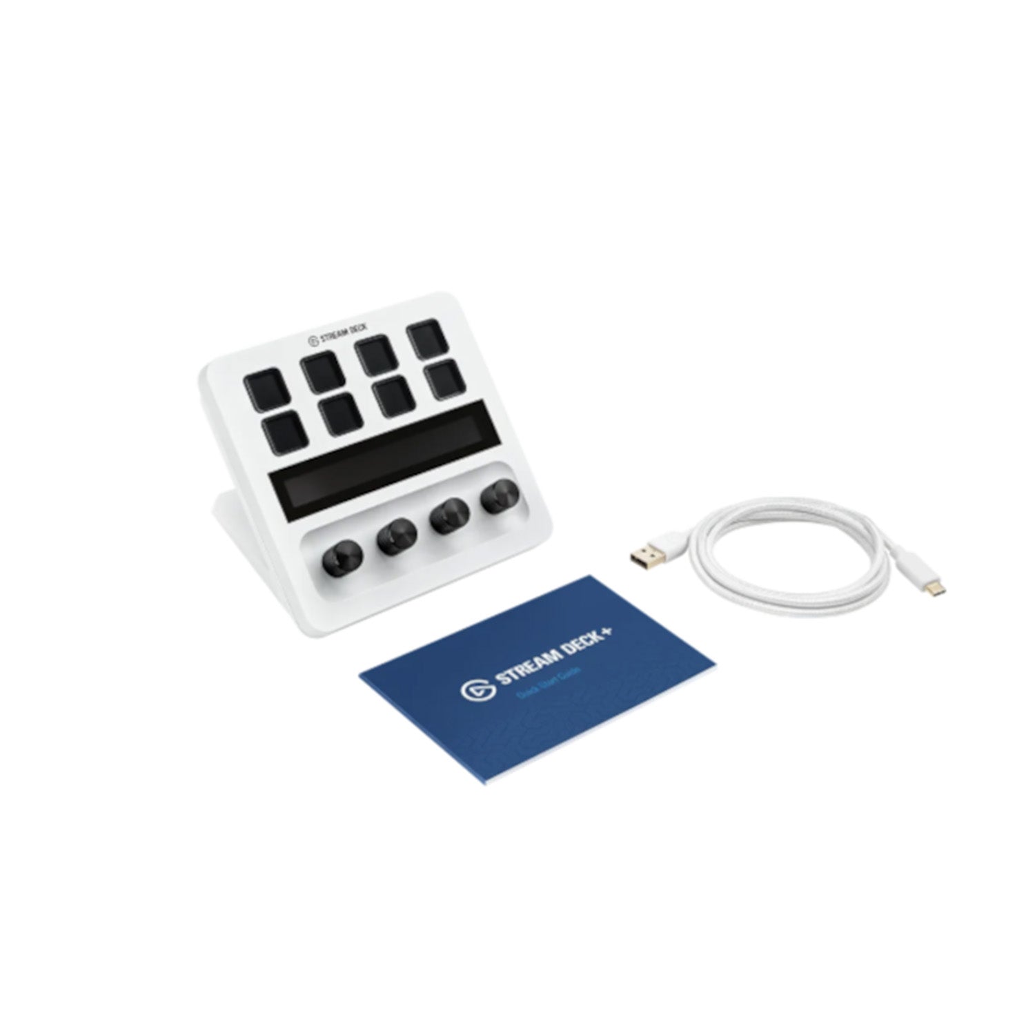 Elgato Stream Deck + (Plus) 8-Key LCD USB White Studio Controller Keyboard