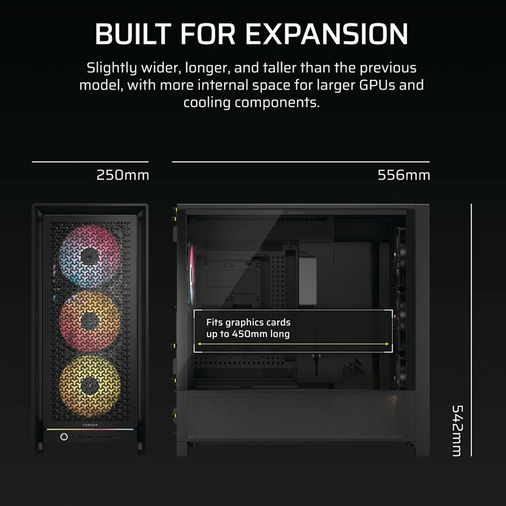 Corsair FRAME 5000D RS ARGB High-Airflow Mid-Tower PC Case