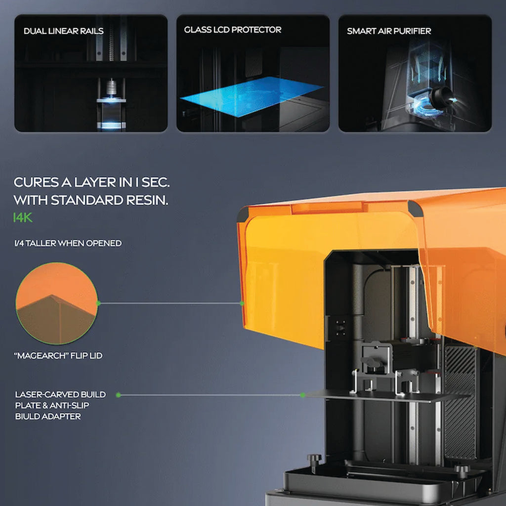 Creality HALOT-MAGE S 14K Resin 3D Printer | 223 × 126 × 230mm Build Volume | 150mm/h