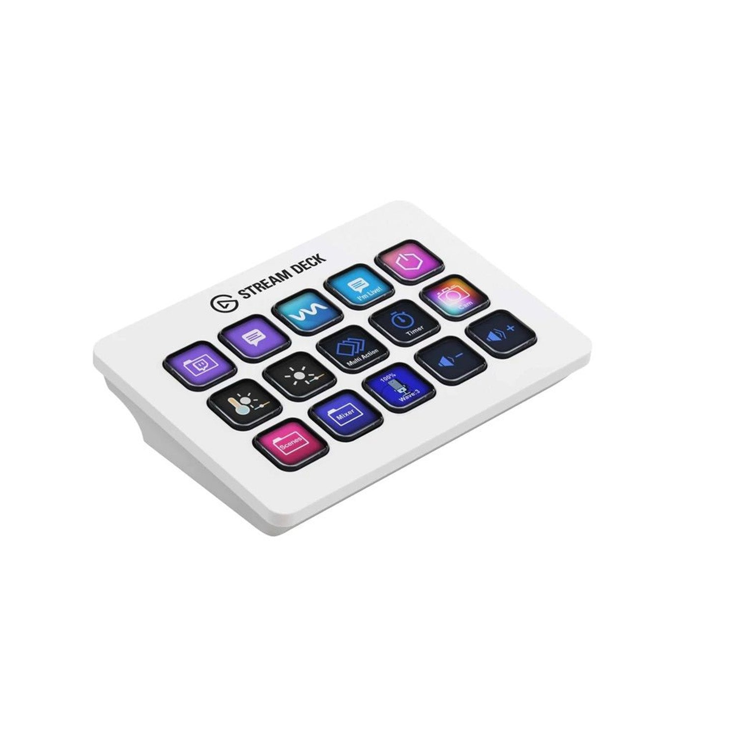 Elgato Stream Deck MK2 White 15-Key LCD USB Stream Controller Keyboard