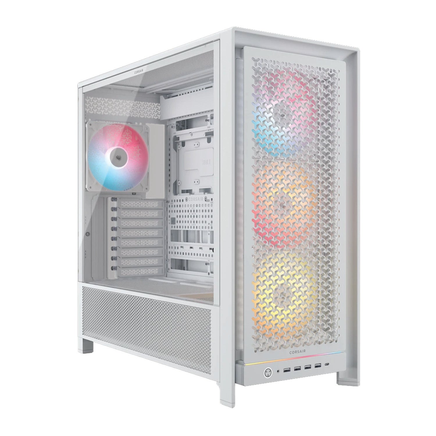 Corsair FRAME 5000D RS ARGB High-Airflow Mid-Tower PC Case - White