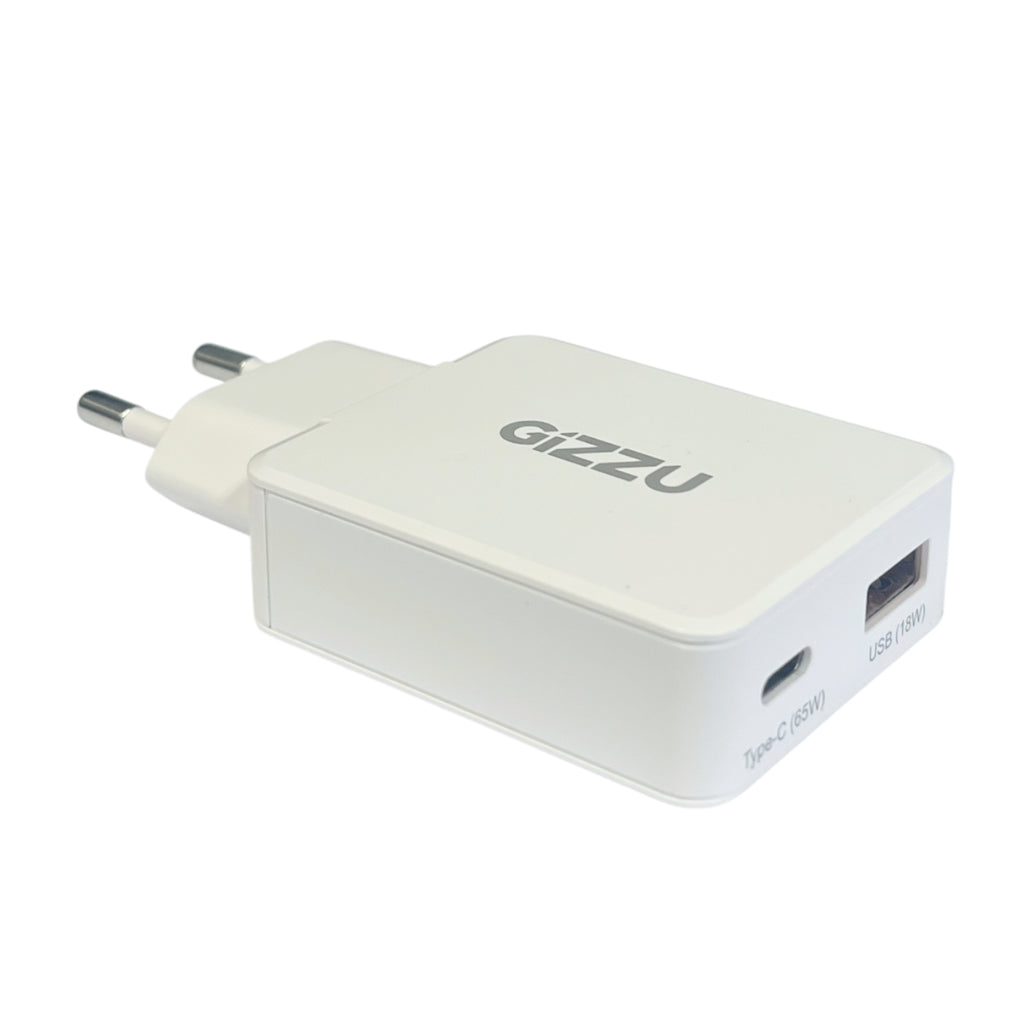 Gizzu Wall Charger 38W Type-C/QC 3 WH