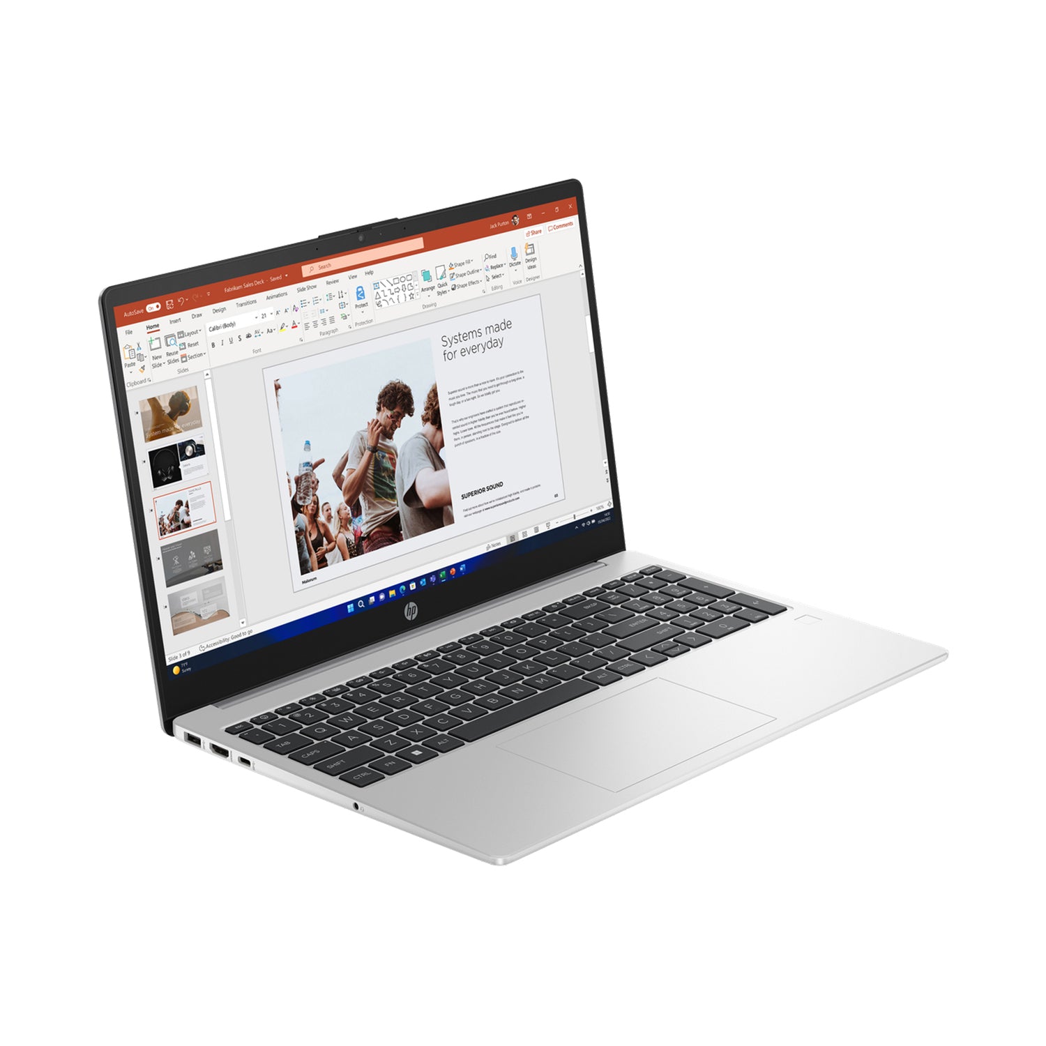 HP 255 G10 Ryzen 5 7530U 16GB 512GB SSD 15.6" LED Notebook Turbo Silver