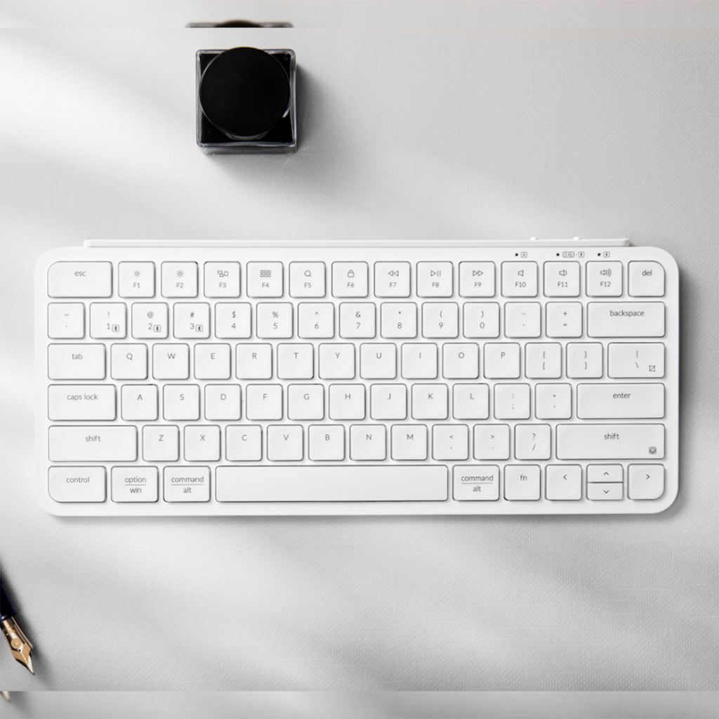 Keychron B1 Pro Ultra-Slim 75% Wireless Keyboard – Ivory White