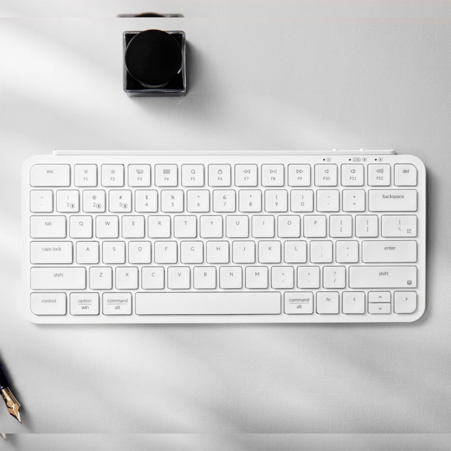 Keychron B1 Pro Ultra-Slim 75% Wireless Keyboard – Ivory White