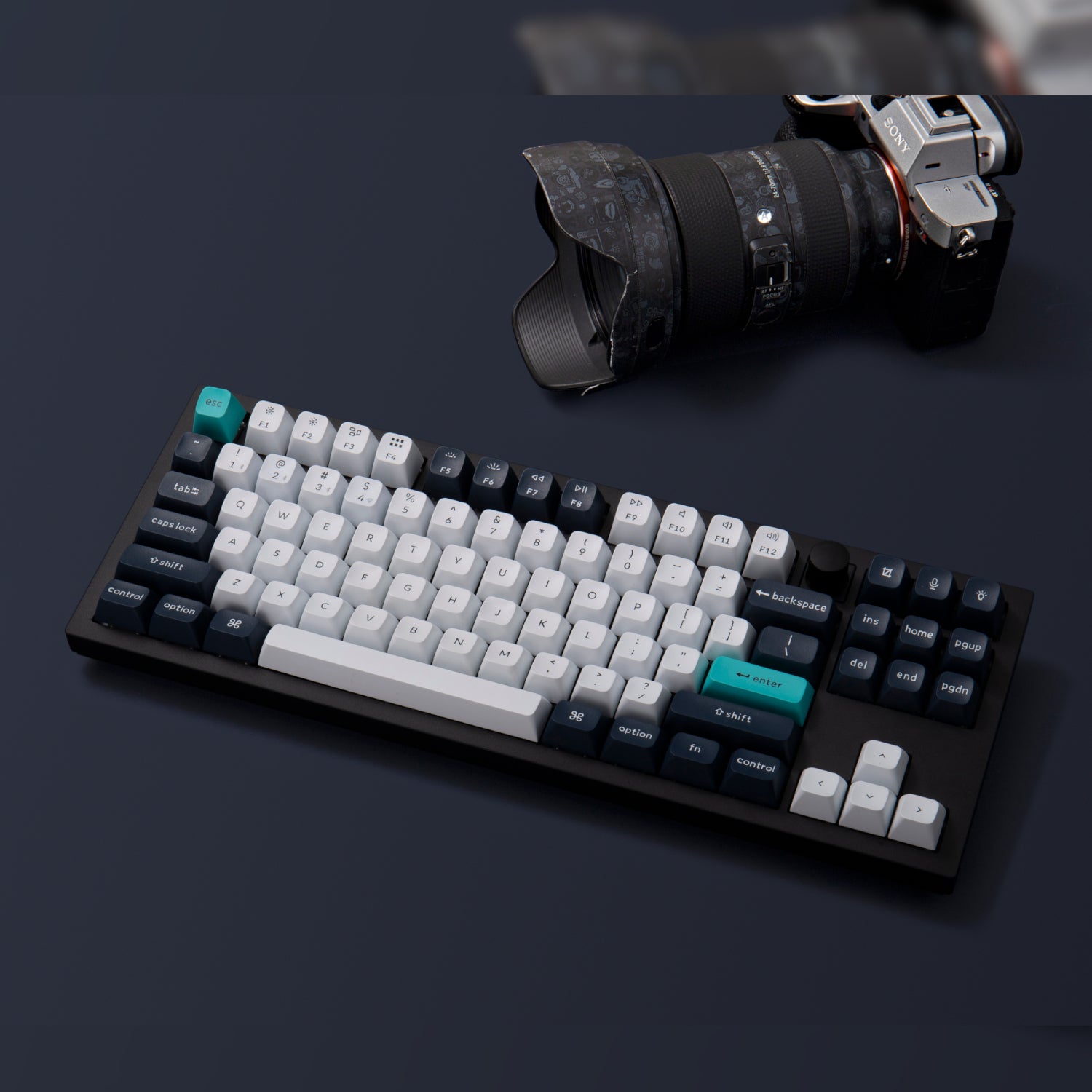 Keychron Q3 Max 80% Full Assembled Knob Red Switch Hot-Swap Gateron Jupiter RGB Wireless Keyboard – Black