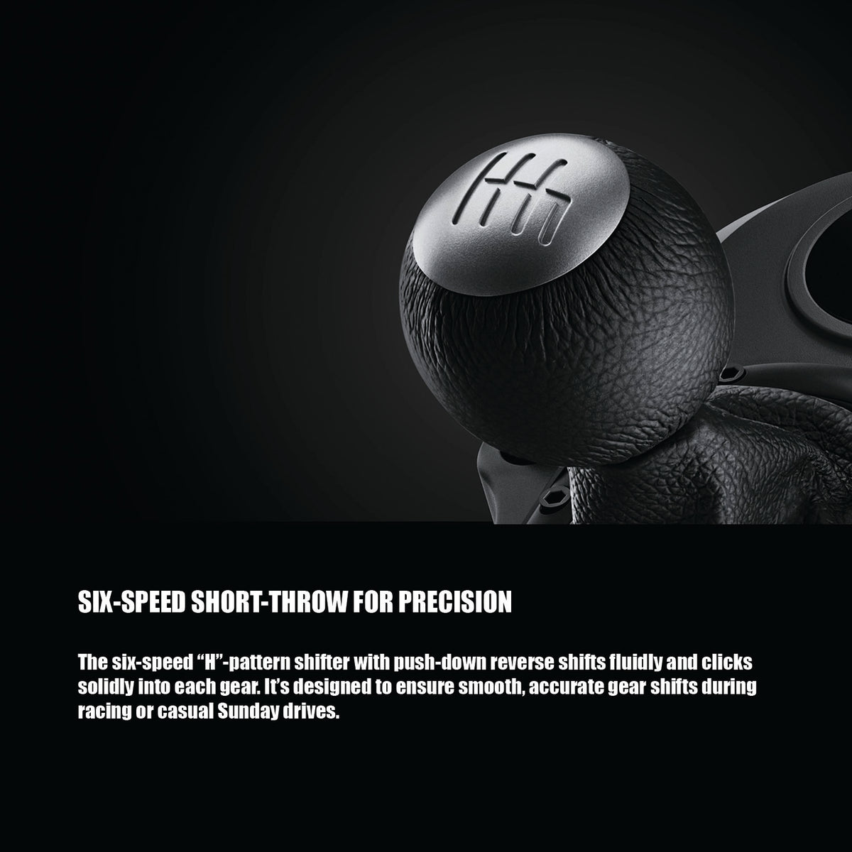 Logitech G Driving Force Shifter for G29, G920 & G923 Racing Wheels | 6-Speed H-Pattern | Push-Down Reverse