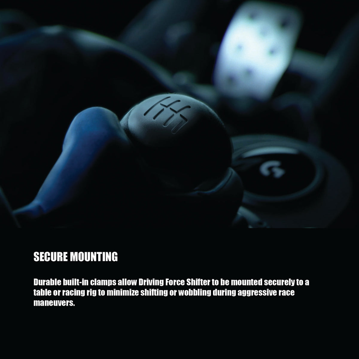 Logitech G Driving Force Shifter for G29, G920 & G923 Racing Wheels | 6-Speed H-Pattern | Push-Down Reverse