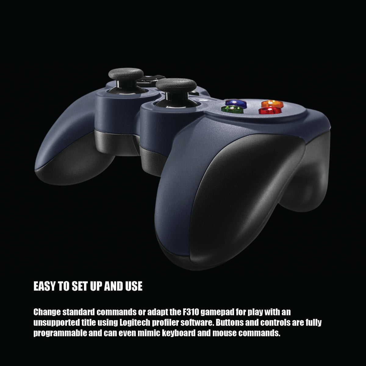 Logitech G F310 Wired Gamepad | PC Controller | XInput & DirectInput | 1.8m USB Cable