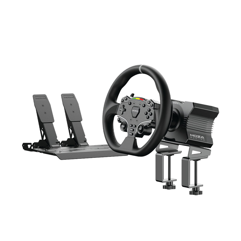 MOZA R5 Racing Bundle | 5.5Nm Direct Drive Sim Racing Wheel Base | ES Steering Wheel | SR-P Lite Pedals