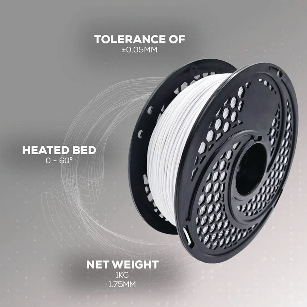 SA Filament PLA 1.75mm 1kg White | FDM 3D Printer Filament | ±0.05mm Tolerance