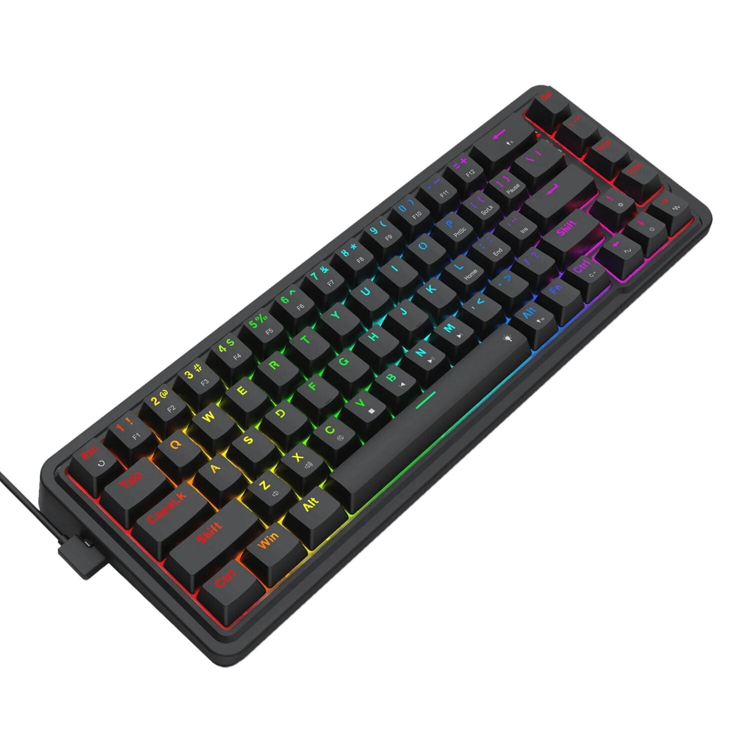 Redragon NOVA K709 65% Wired Gasket RGB Gaming Keyboard – Black