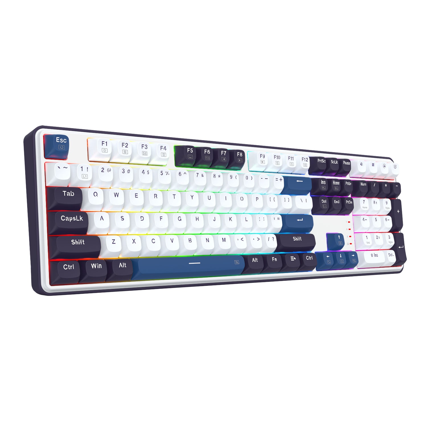 Redragon K689 WYVERN RGB Wired Mechanical Keyboard – White/Black