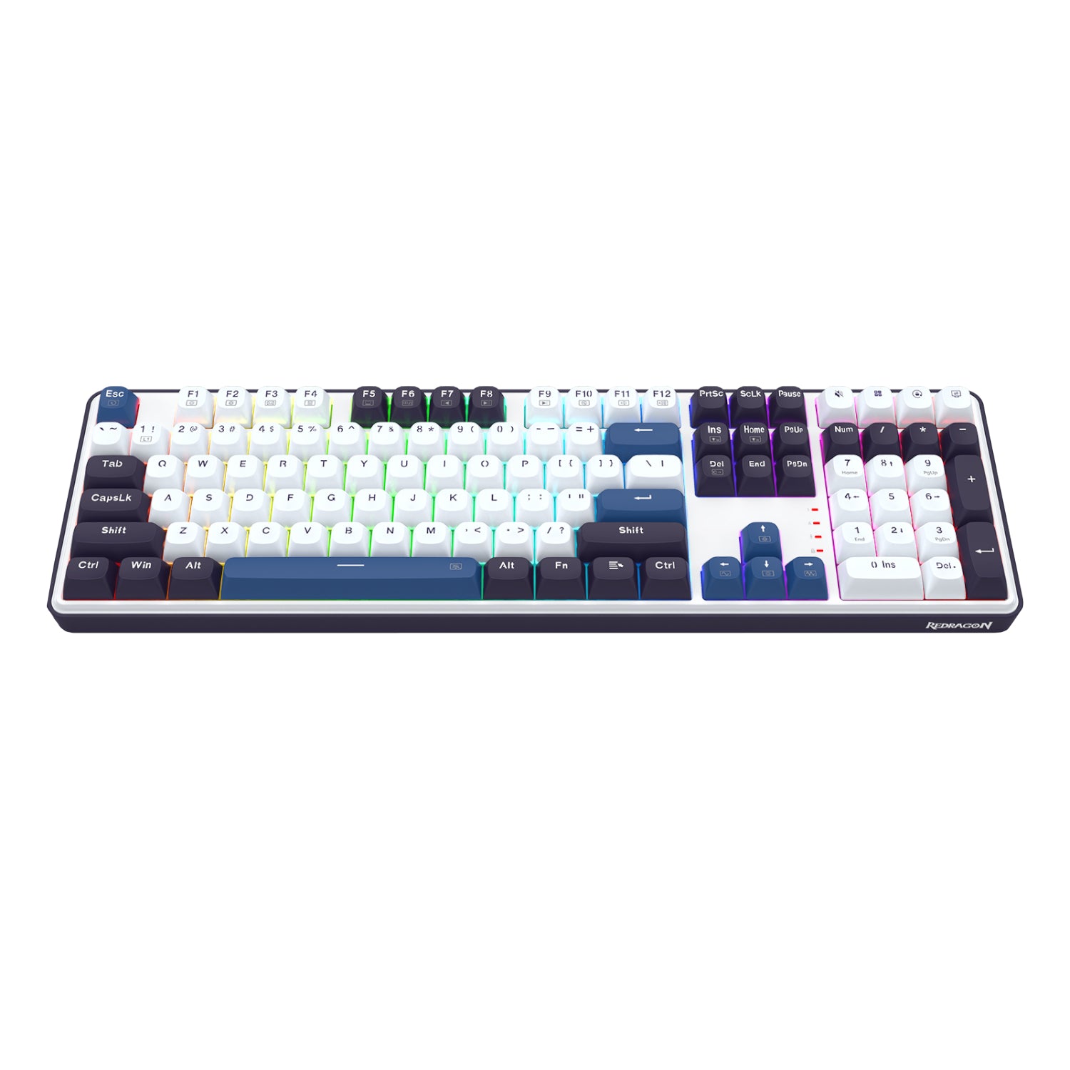 Redragon K689 WYVERN RGB Wired Mechanical Keyboard – White/Black