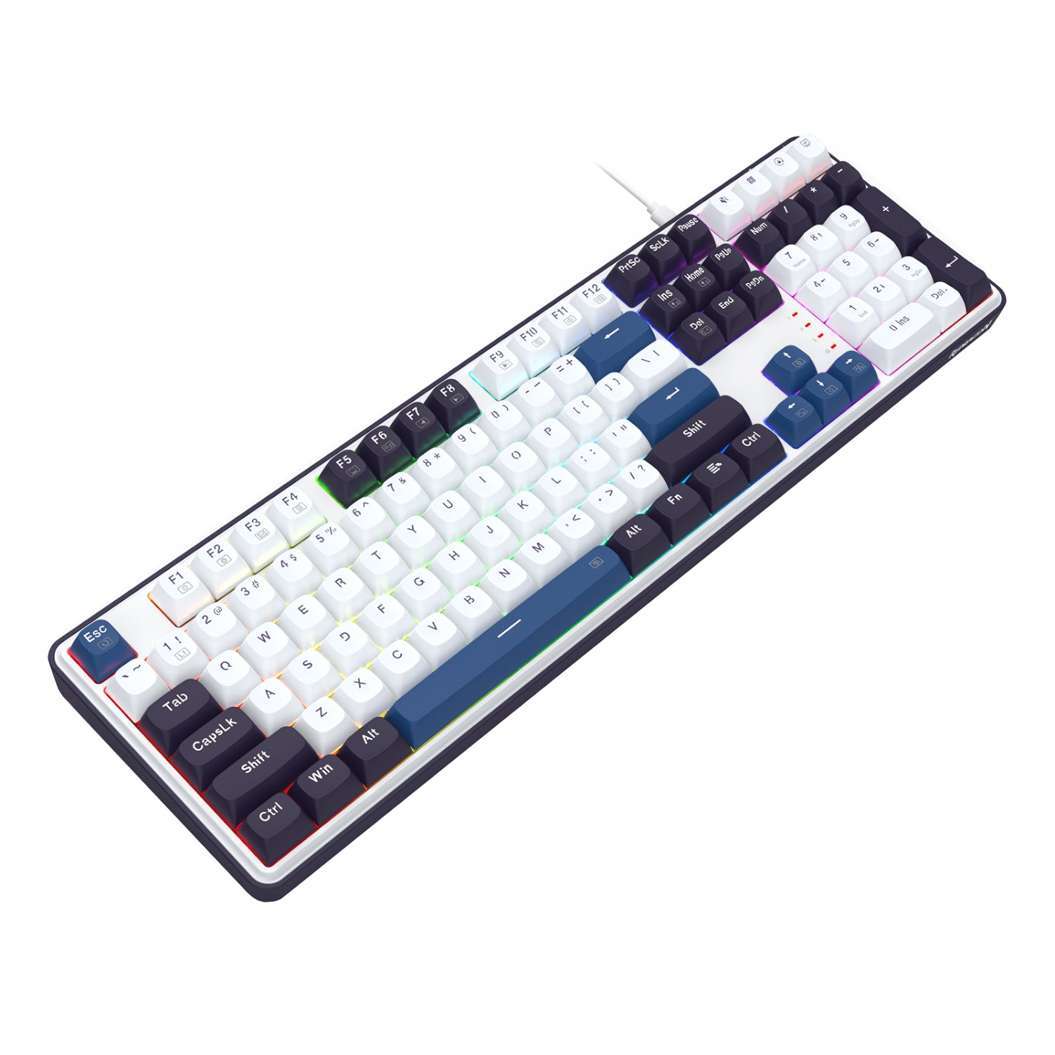 Redragon K689 WYVERN RGB Wired Mechanical Keyboard – White/Black