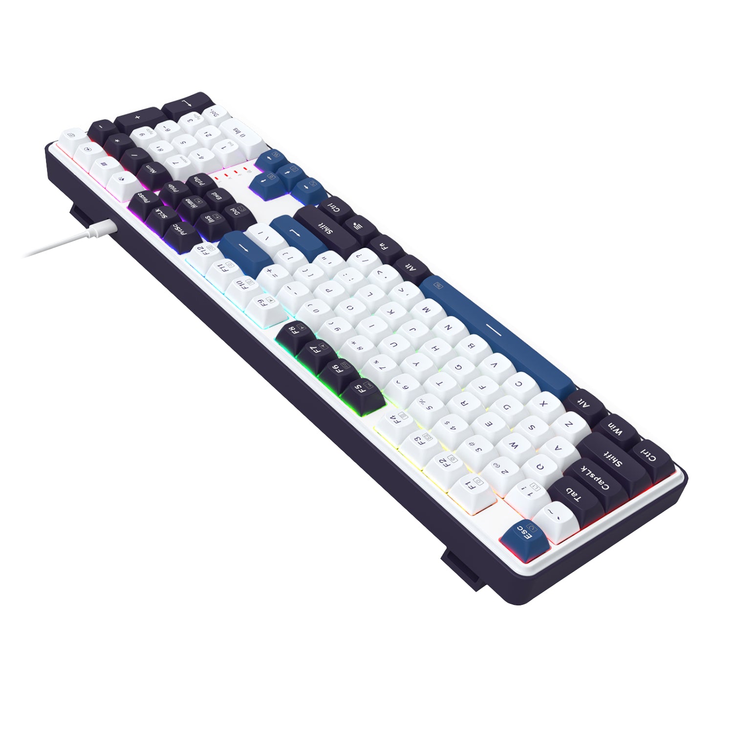 Redragon K689 WYVERN RGB Wired Mechanical Keyboard – White/Black
