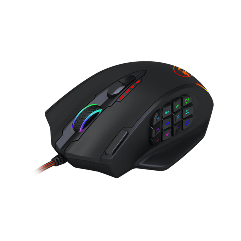 REDRAGON IMPACT 12400DPI MMO Gaming Mouse – Black