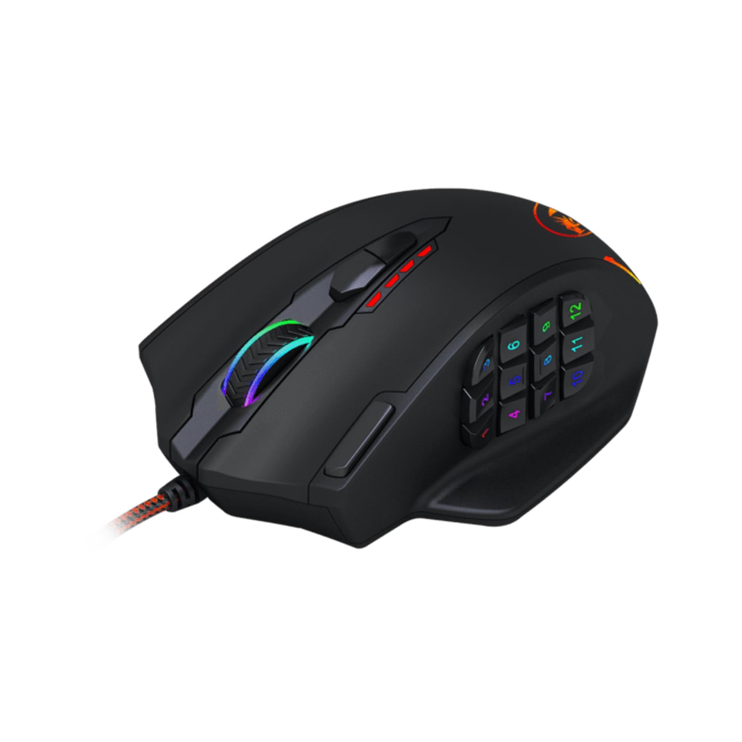 REDRAGON IMPACT 12400DPI MMO Gaming Mouse – Black