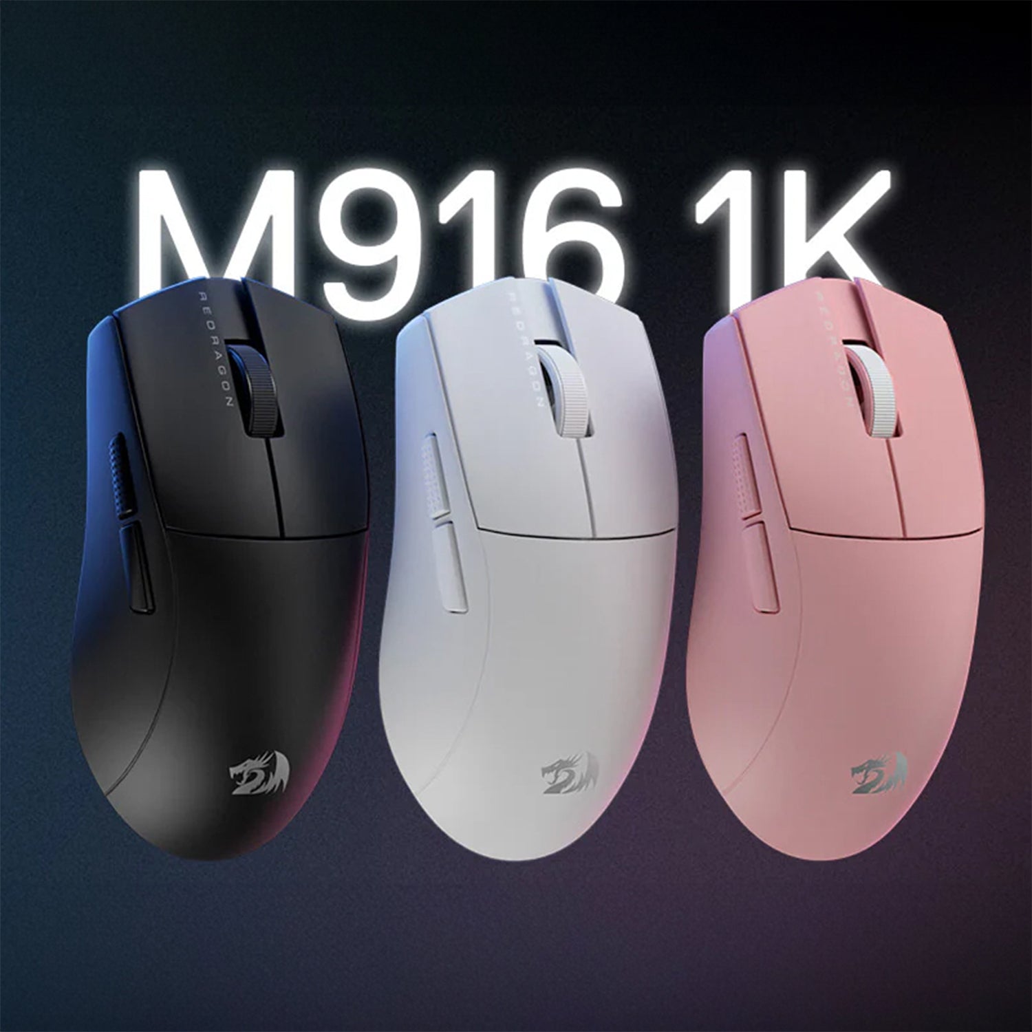 REDRAGON M916 PRO 1K 3-Mode Wireless Gaming Mouse – Black