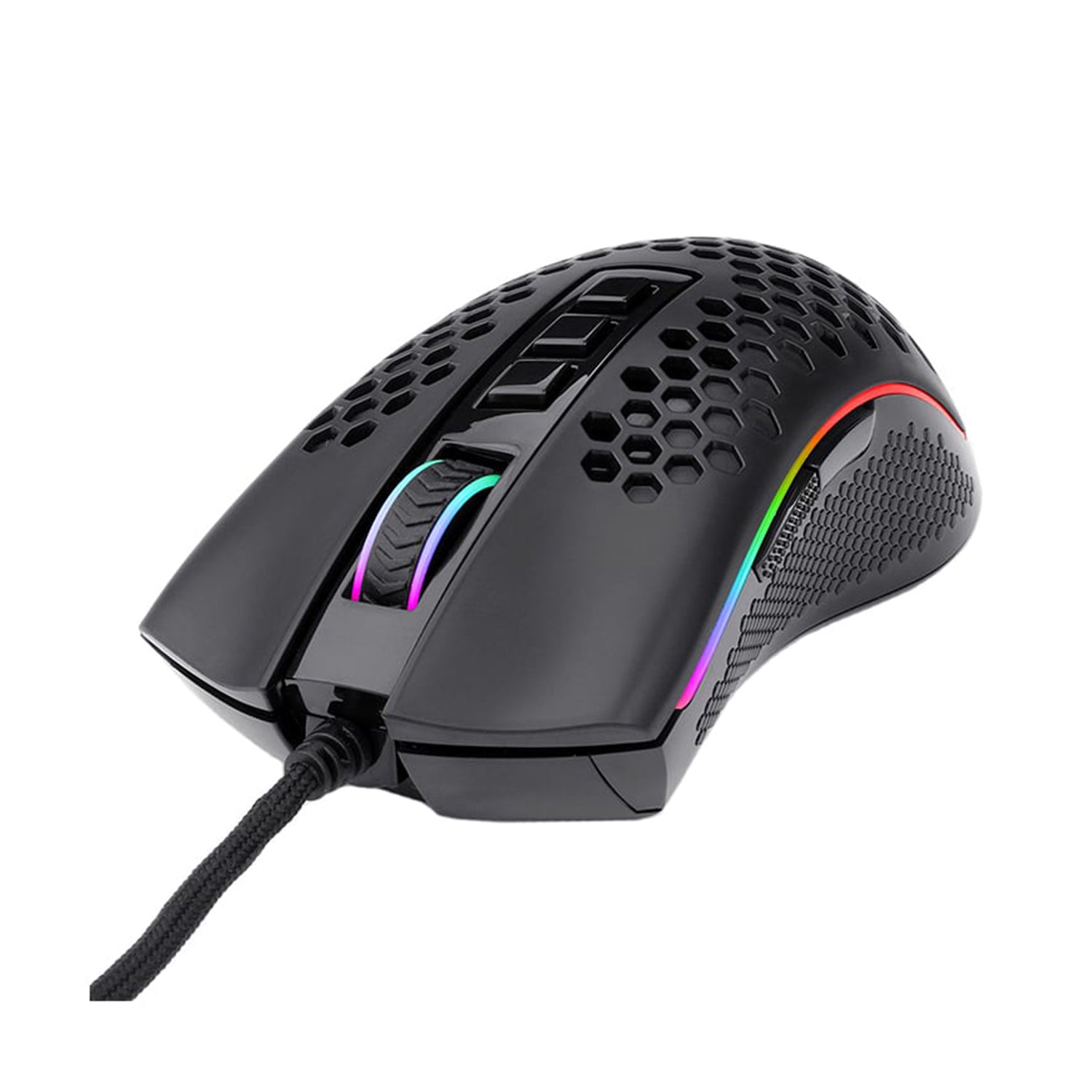REDRAGON STORM 12400DPI 7 Buttons|Ergonomic Design|P3327 Optical Sensor|Lightweight Body|RGB Backlit gaming Mouse – Black