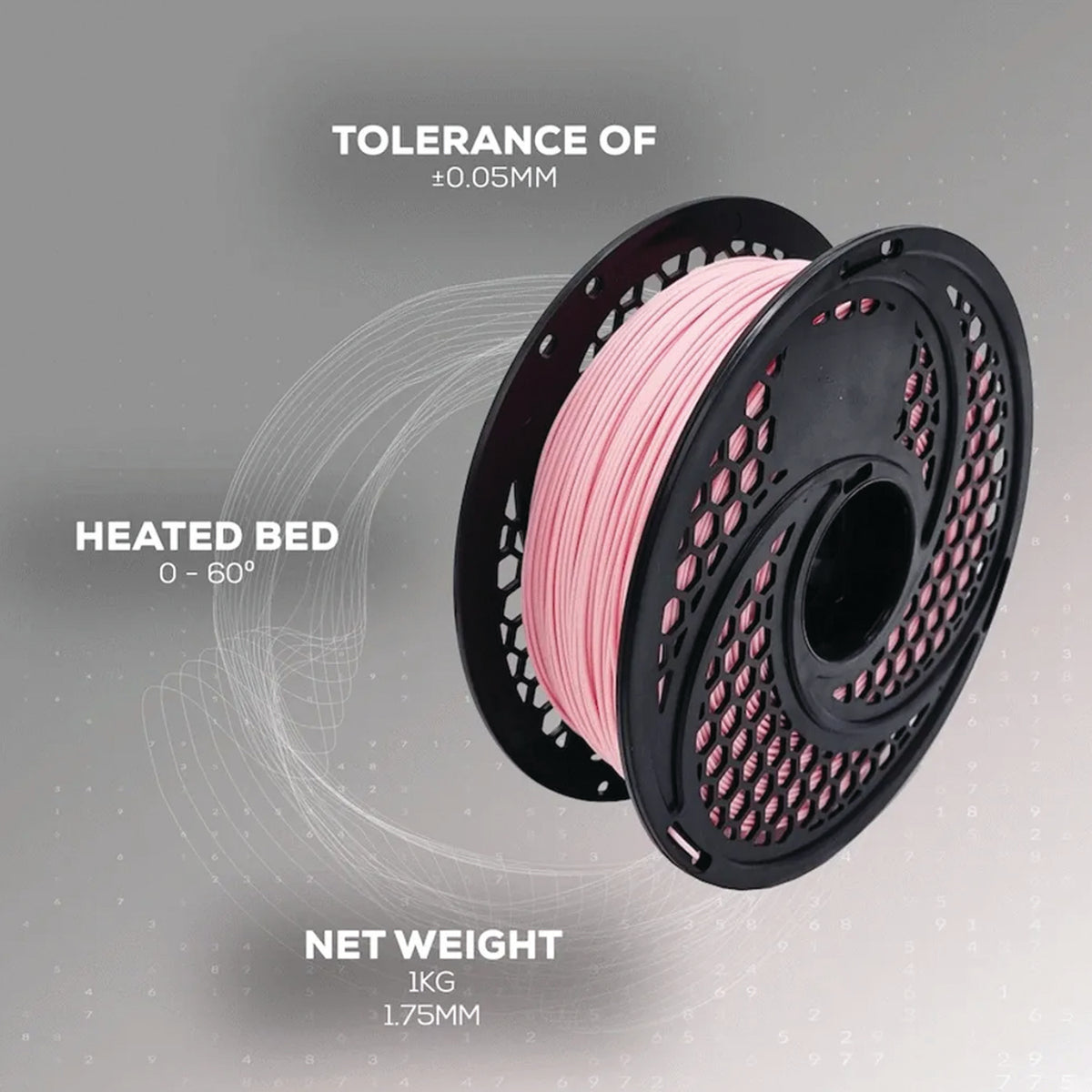 SA Filament PLA 1.75mm 1kg Baby Pink | FDM 3D Printer Filament | ±0.05mm Tolerance