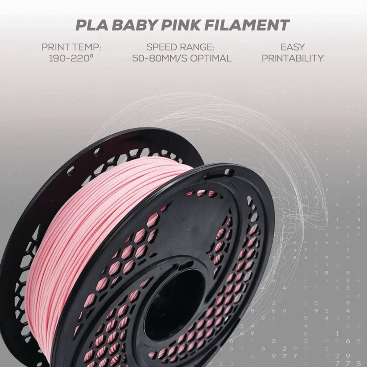 SA Filament PLA 1.75mm 1kg Baby Pink | FDM 3D Printer Filament | ±0.05mm Tolerance