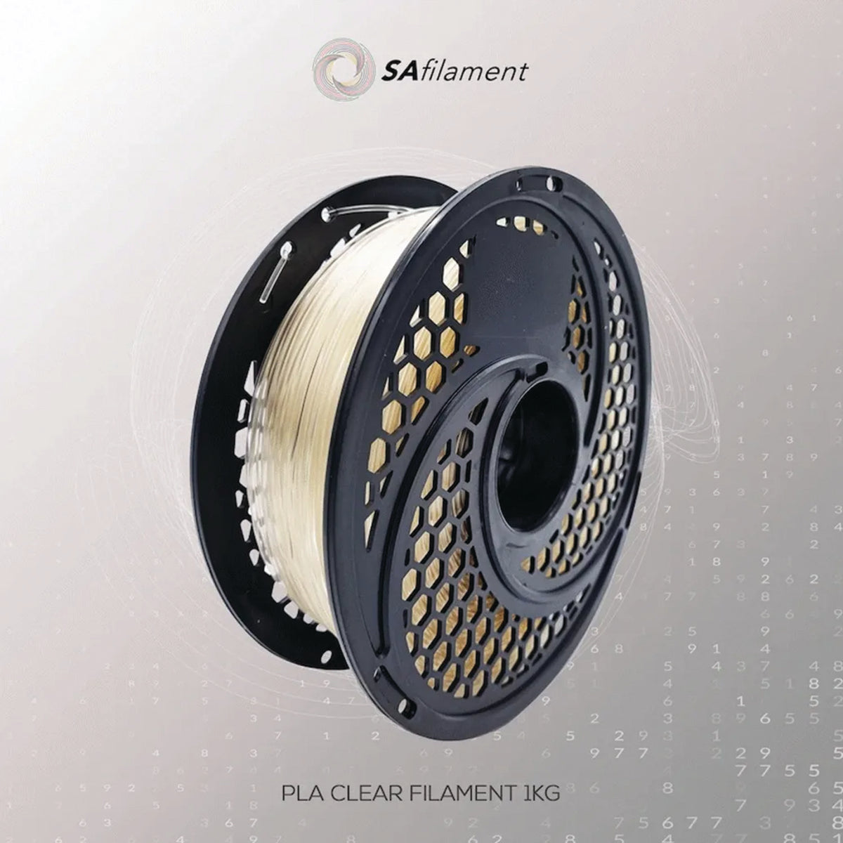 SA Filament PLA 1.75mm 1kg Clear | FDM 3D Printer Filament | ±0.05mm Tolerance