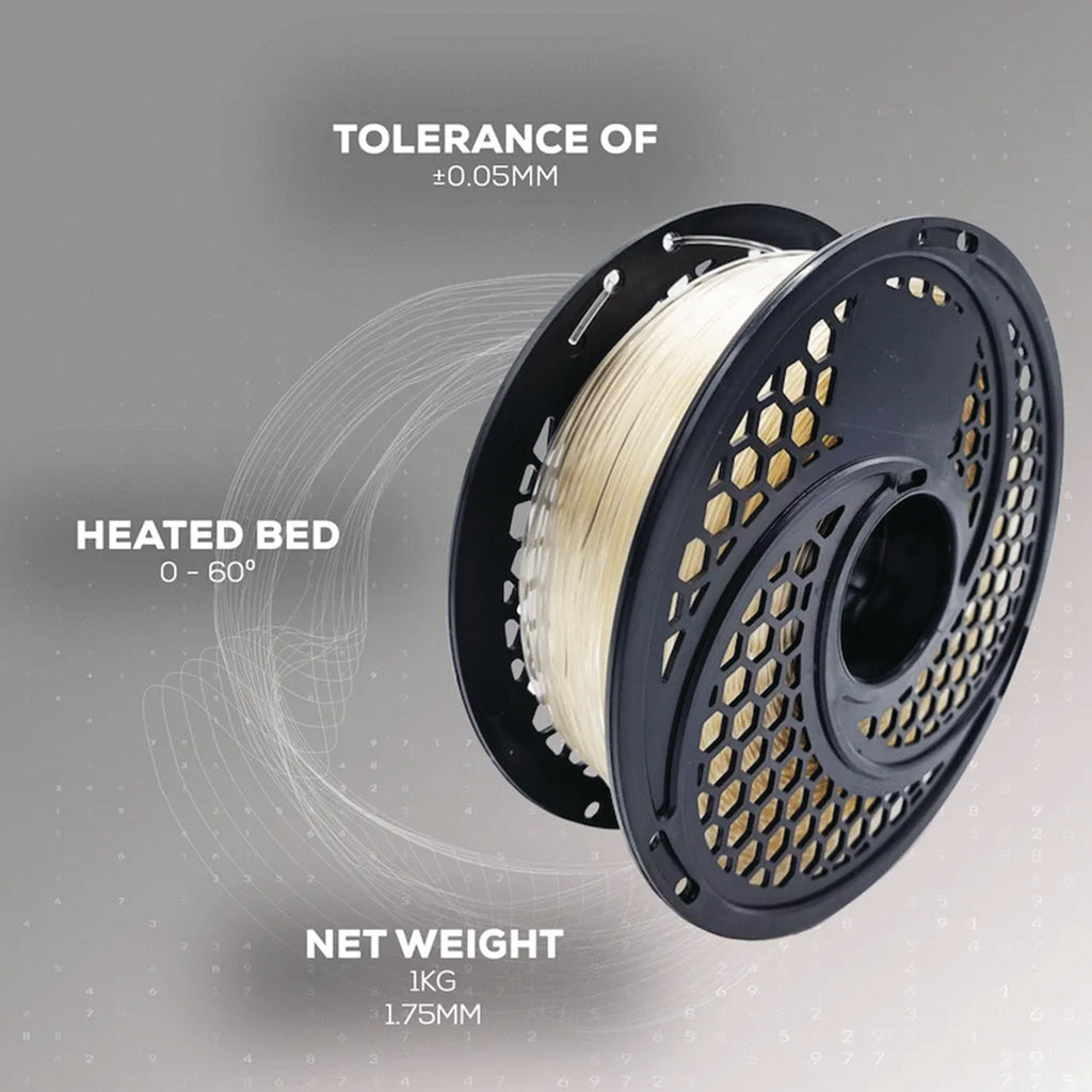 SA Filament PLA 1.75mm 1kg Clear | FDM 3D Printer Filament | ±0.05mm Tolerance