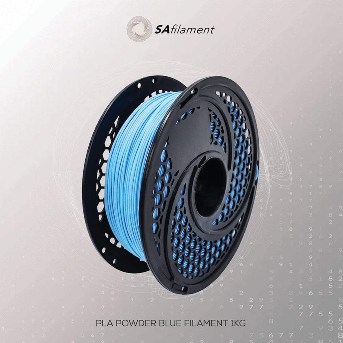SA Filament PLA 1.75mm 1kg Powder Blue | FDM 3D Printer Filament | ±0.05mm Tolerance