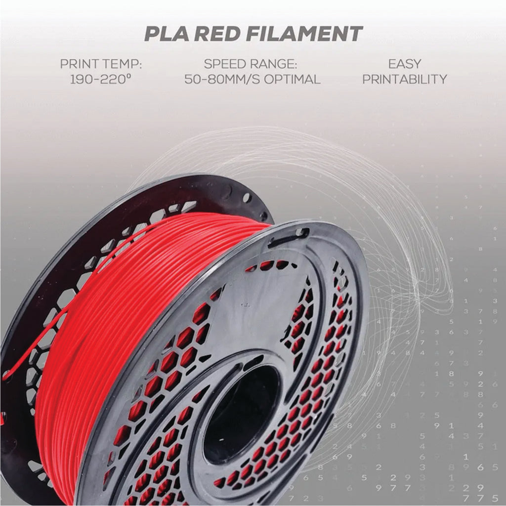 SA Filament PLA 1.75mm 1kg Red | FDM 3D Printer Filament | ±0.05mm Tolerance