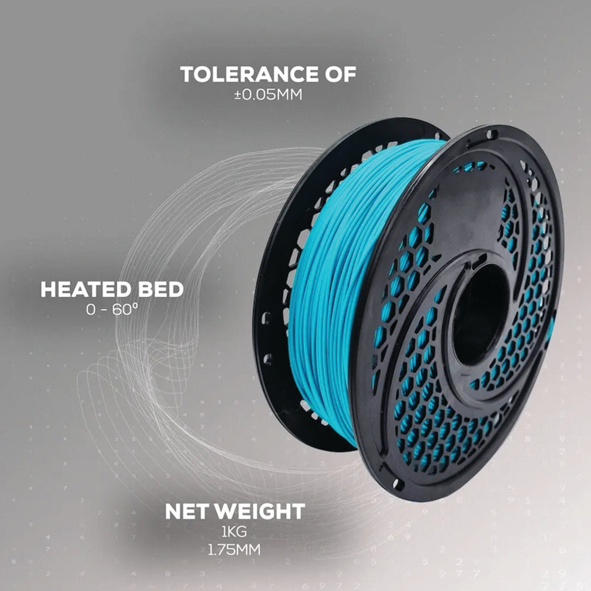 SA Filament PLA 1.75mm 1kg Turquoise | FDM 3D Printer Filament | ±0.05mm Tolerance