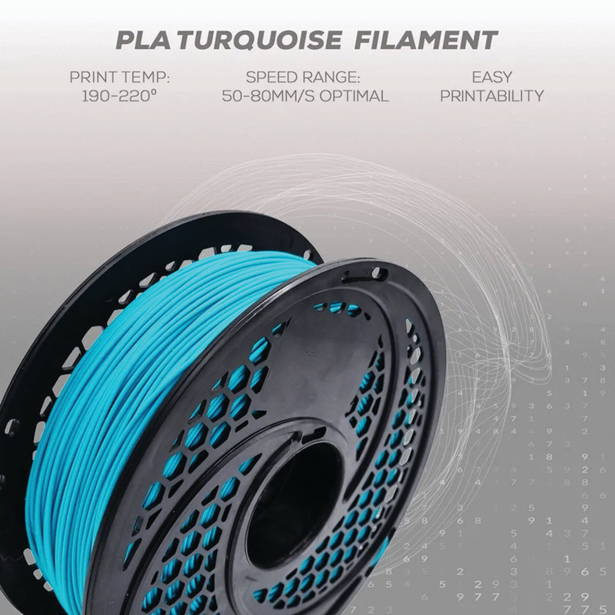 SA Filament PLA 1.75mm 1kg Turquoise | FDM 3D Printer Filament | ±0.05mm Tolerance