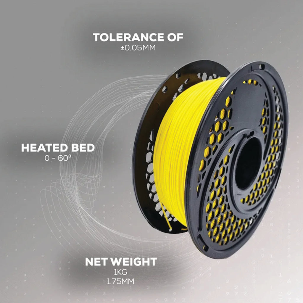 SA Filament PLA 1.75mm 1kg Yellow | FDM 3D Printer Filament | ±0.05mm Tolerance