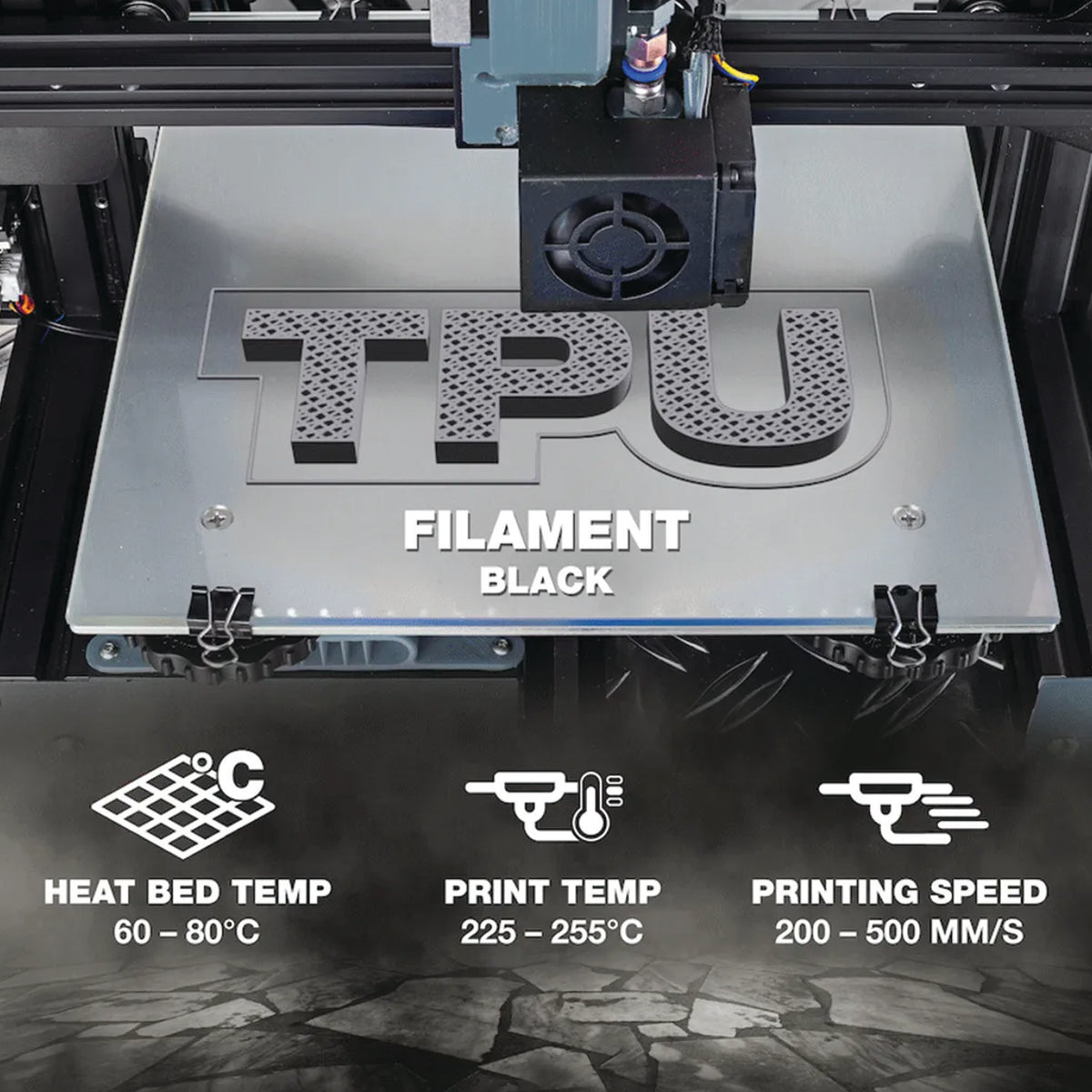 SA Filament TPU 95A Flexible Filament 1.75mm 500g – Grey