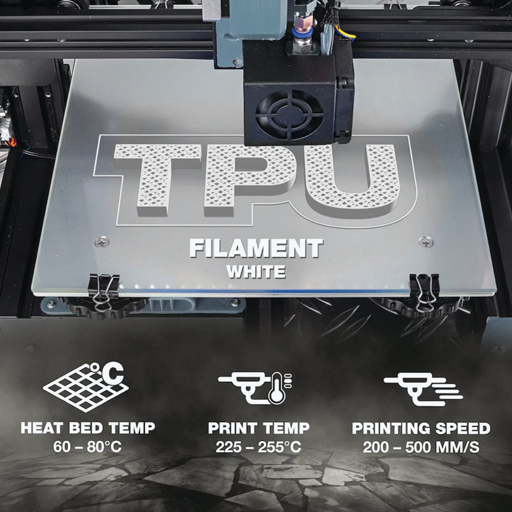 SA Filament TPU 95A Flexible Filament 1.75mm 500g – White