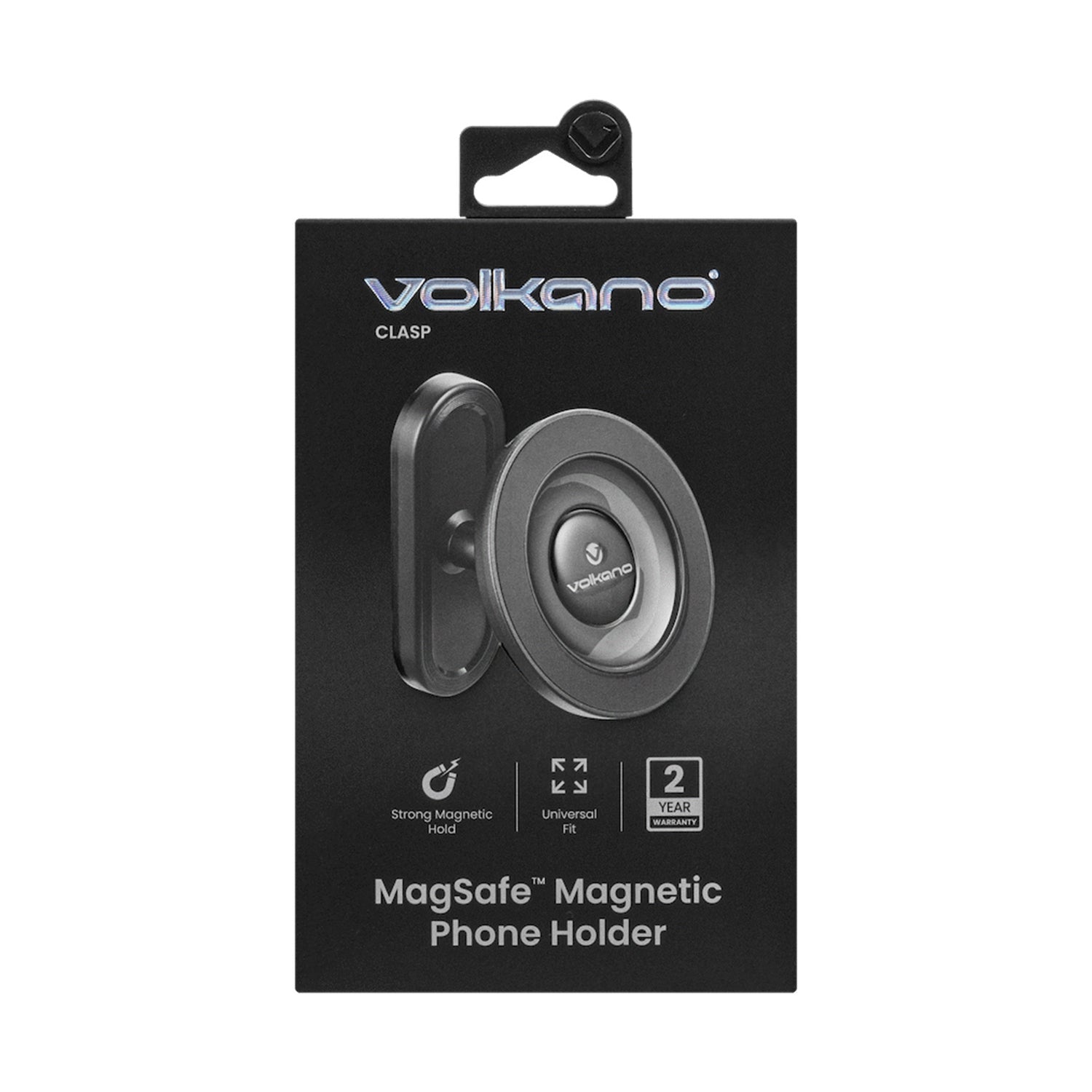Volkano Clasp Series Magnetic Phone Holder - Black