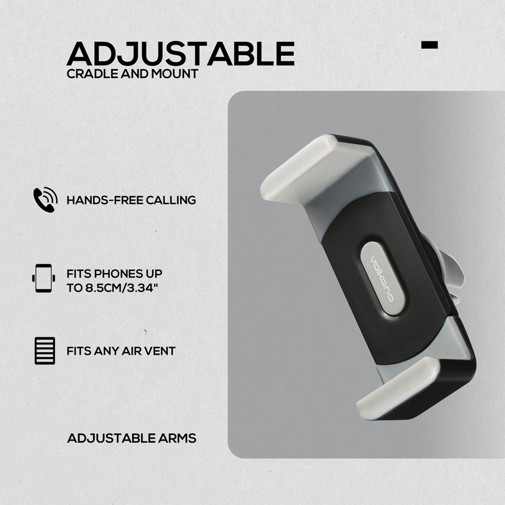 Volkano Crater Series Adjustable Car Phone Cradle