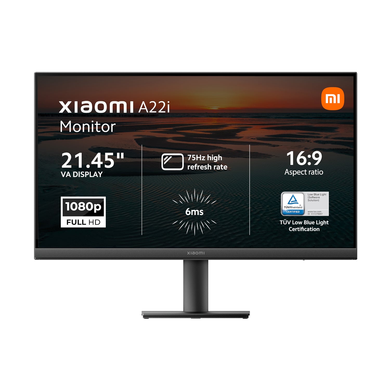 Xiaomi A22i 22″ Full HD 1080p VA Monitor (75Hz, 6ms, & VESA Mount)